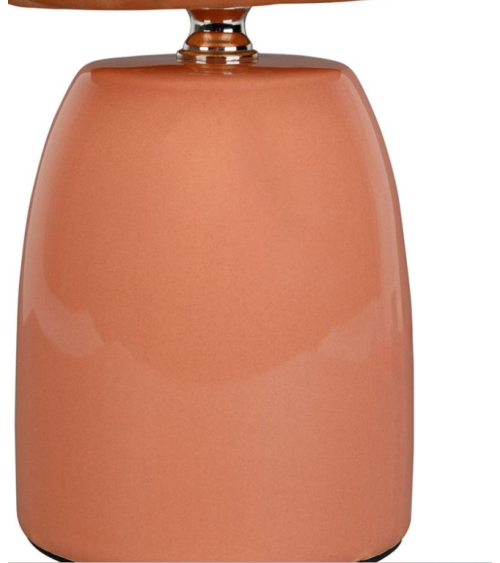 Lampe lumi peche D20.5xH26cm