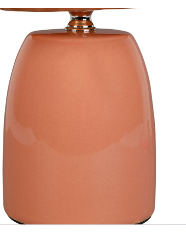 Lampe lumi peche D20.5xH26cm