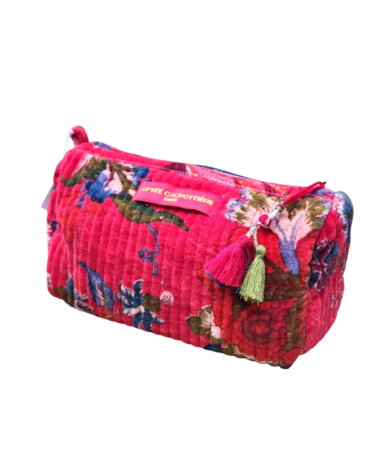 Trousse L velours b.print india-T13