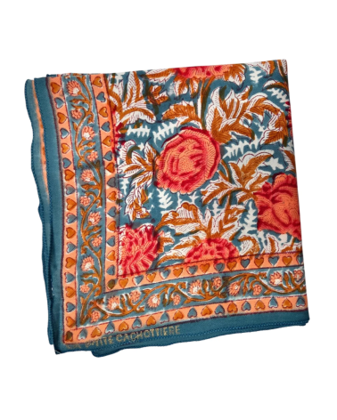 Foulard 100x100 nuage de coton E13