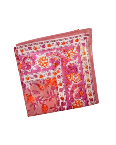 Foulard S block print india -f90