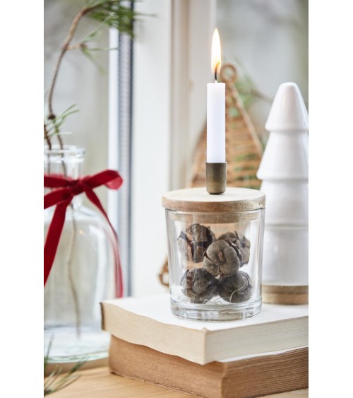 10 Bougies blanches H10cm