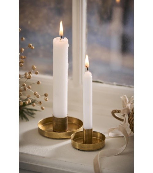 10 Bougies blanches H10cm