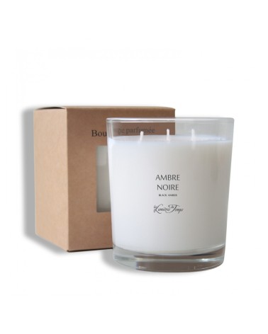 BOUGIE VEGETALE FRANCAISE 350gr Ambre Noire
